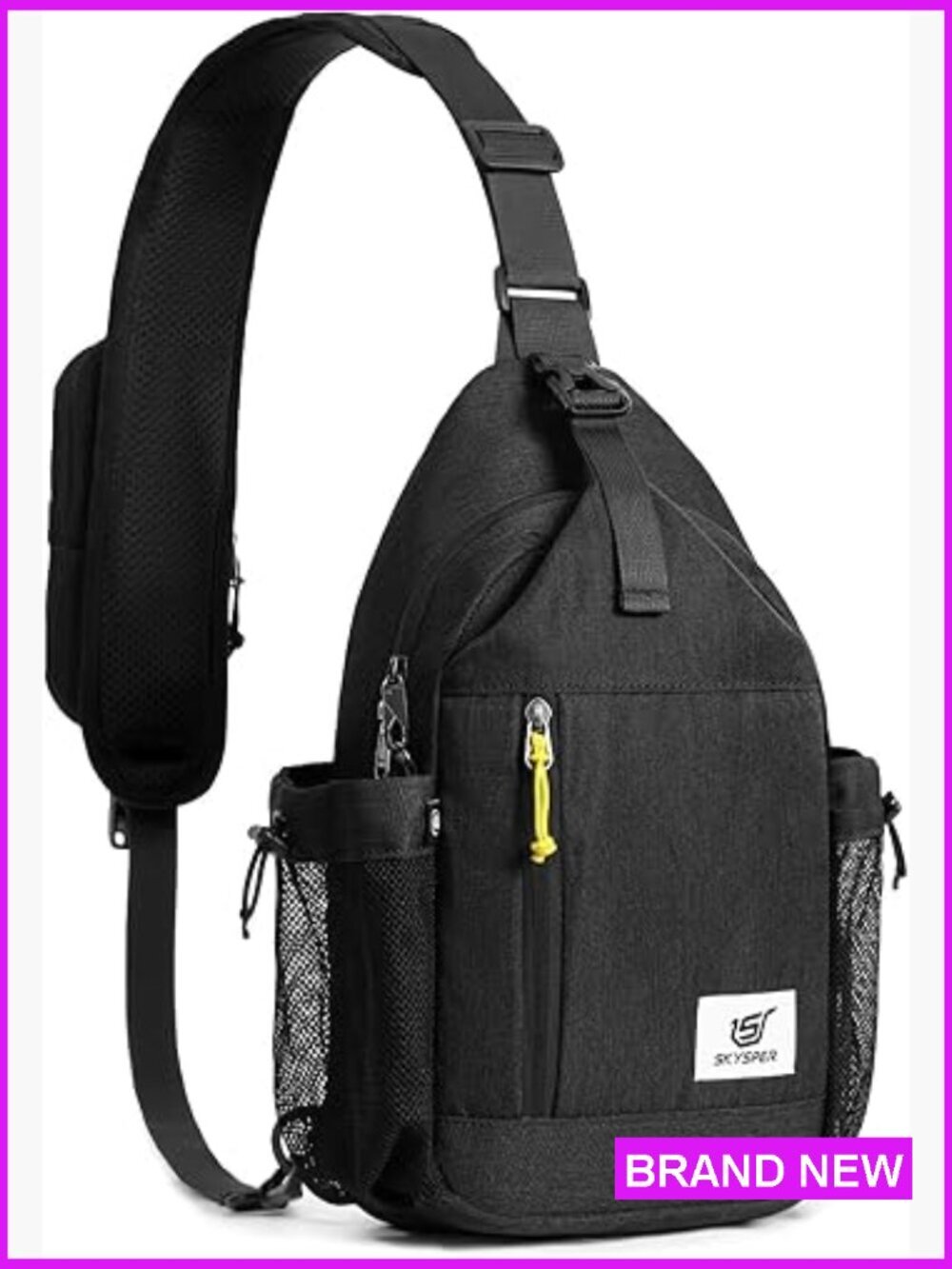 Anti-Theft Crossbody Sling Bag RFID Travel Shoulder Backpack 7 Pockets Locking